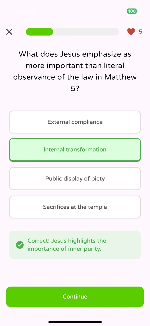 Fun, Bite-Sized Lessons That Work - Bible Way App Feature