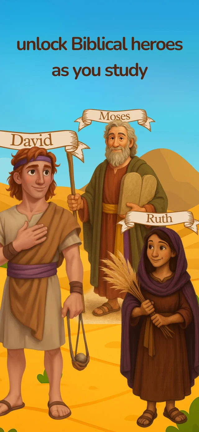Unlock Biblical Heroes as You Study - Bible Way App Feature
